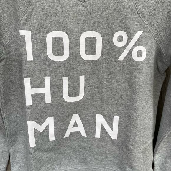 Everlane Sweatshirt 100% Human Pullover Crew Neck Gray XXXS NWT Sustainable - Picture 5 of 10